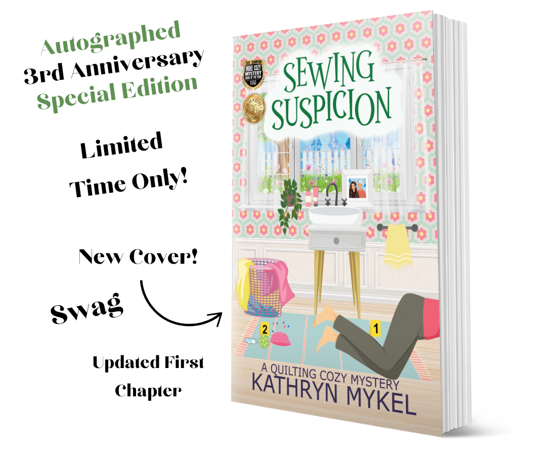 Autographed Paperback - 3rd Anniversary Edition Sewing Suspicion