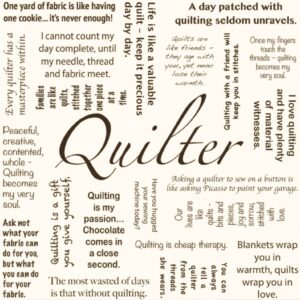 1 Quilter Panel (1 Panel only) PRE-ORDER
