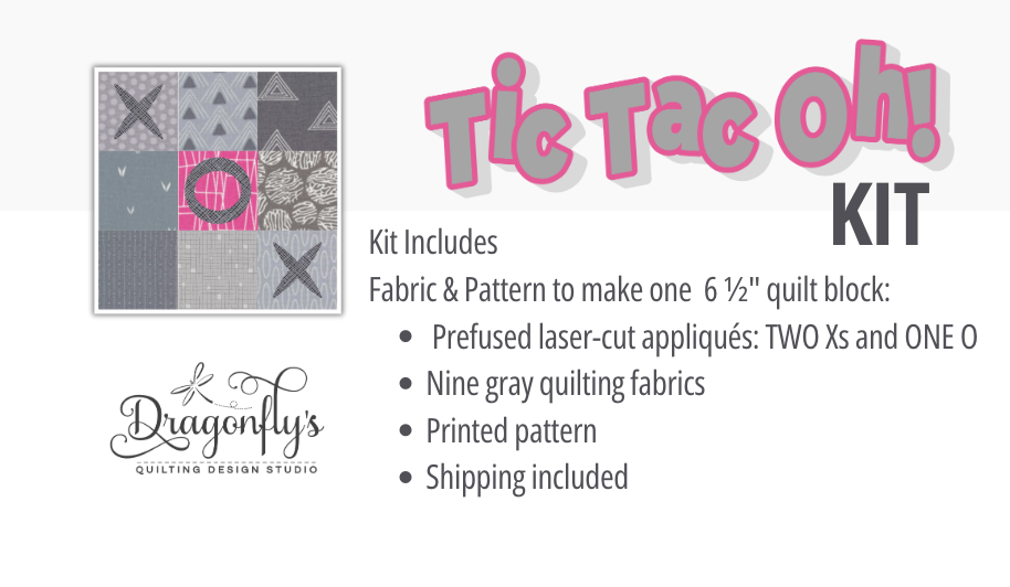 Tic Tac Oh! Fabric & Pattern Kit - Shades of Gray Tour - Week 1