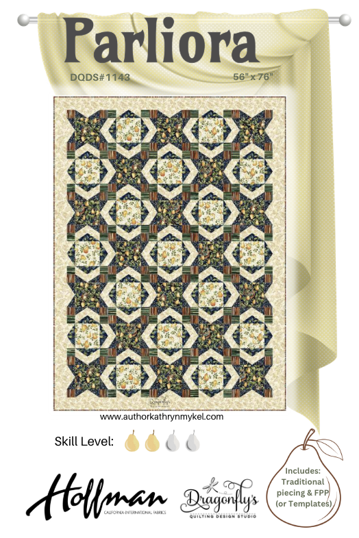 Parliora using Hoffman Fabrics, Printed Pattern